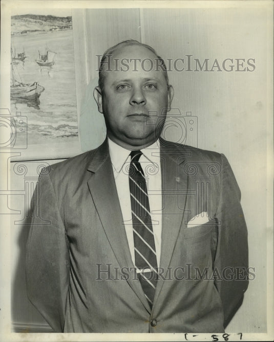 1959 Press Photo Curt Dupree installed as president of the Kenner Rotary Club