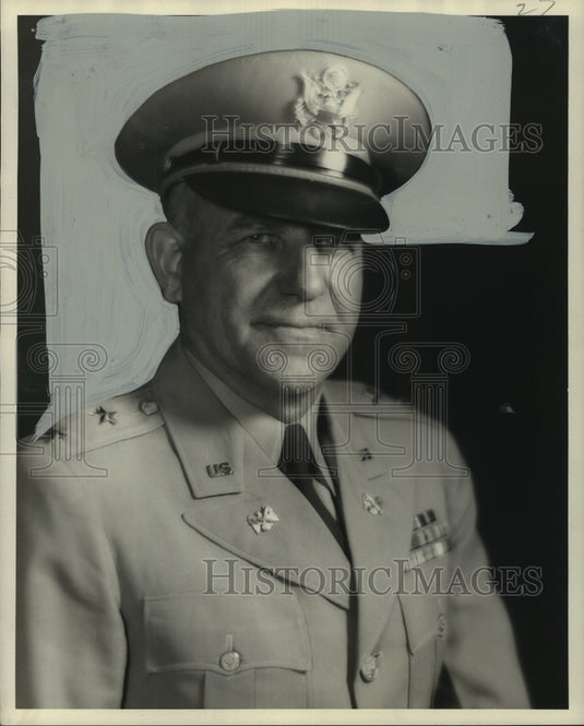 1955 Press Photo National Guard, Man in Military Dress Uniform - noo13027