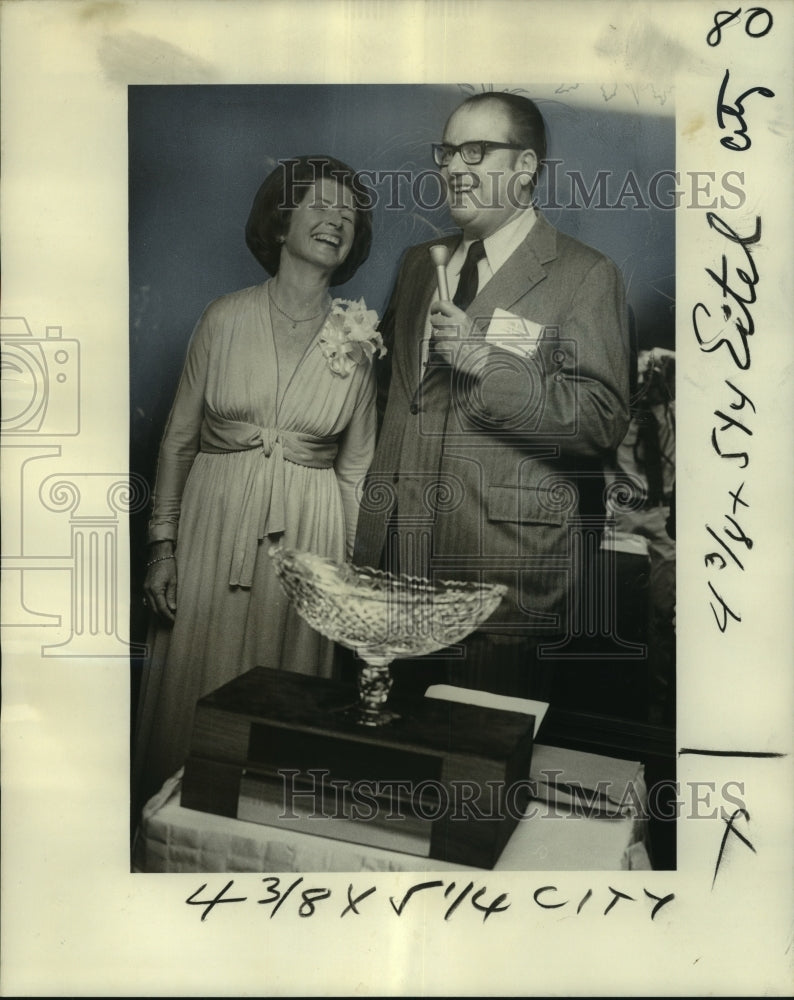 1976 Press Photo Mr. &amp; Mrs. Karl Eitel of Colorado-Named Executive of the Year- Historic Images