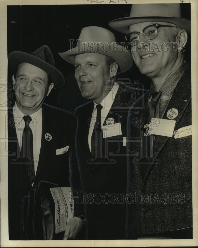 1958 Press Photo Political Leaders from Little Rock, Arkansas in New Orleans