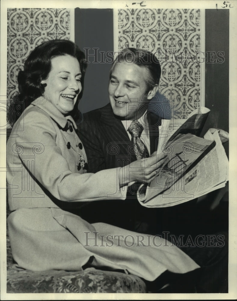 1971 Press Photo US Representative Edwin W. Edwards and Wife - noo13159