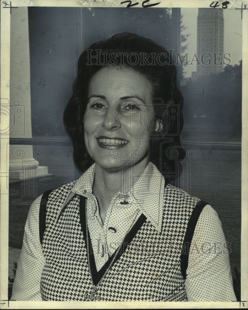 1972 Press Photo Mrs. Elaine Edwards, Wife of Governor of Louisiana- Historic Images