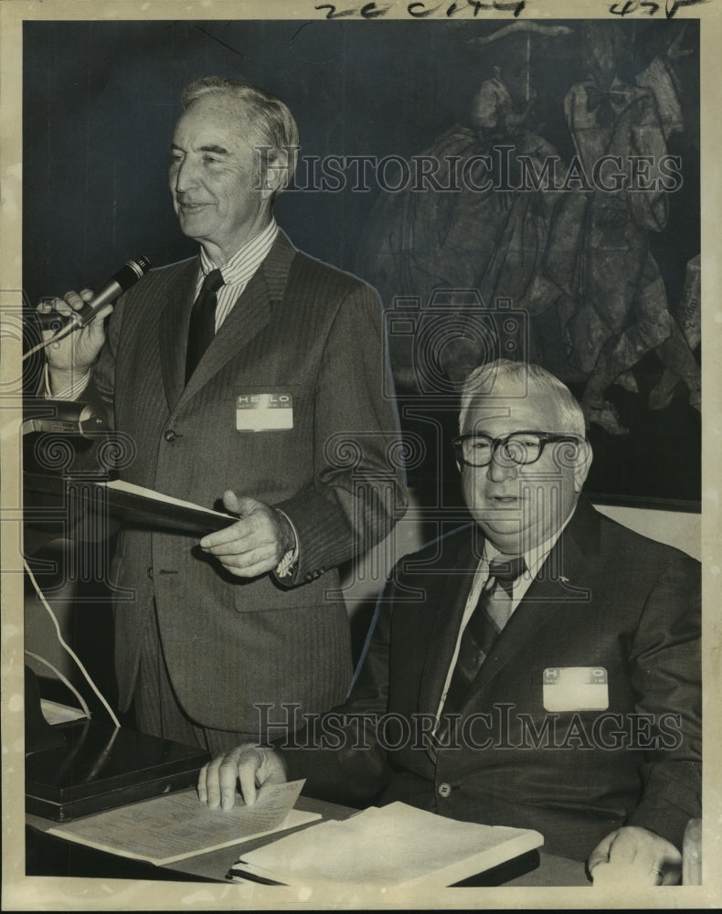 1970 Press Photo Boy Scouts of America&#39;s Harry M. Engalnd and Joseph Domino- Historic Images