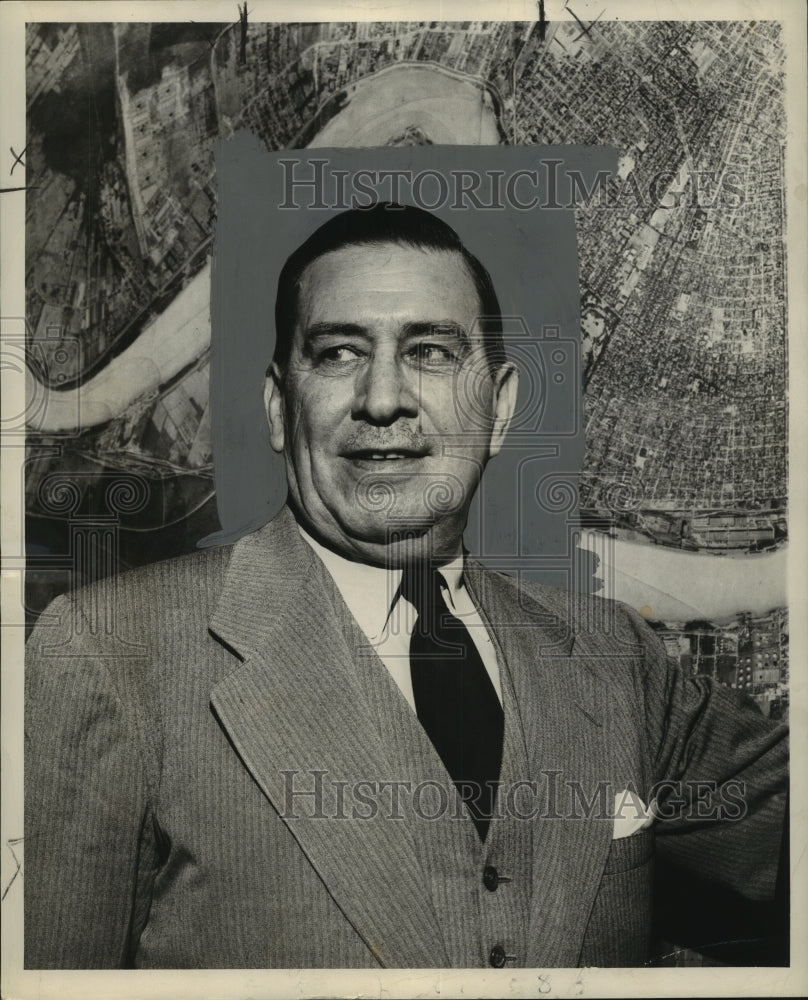 1953 Press Photo A photo portrait of Gervais F. Favrot - noo13313