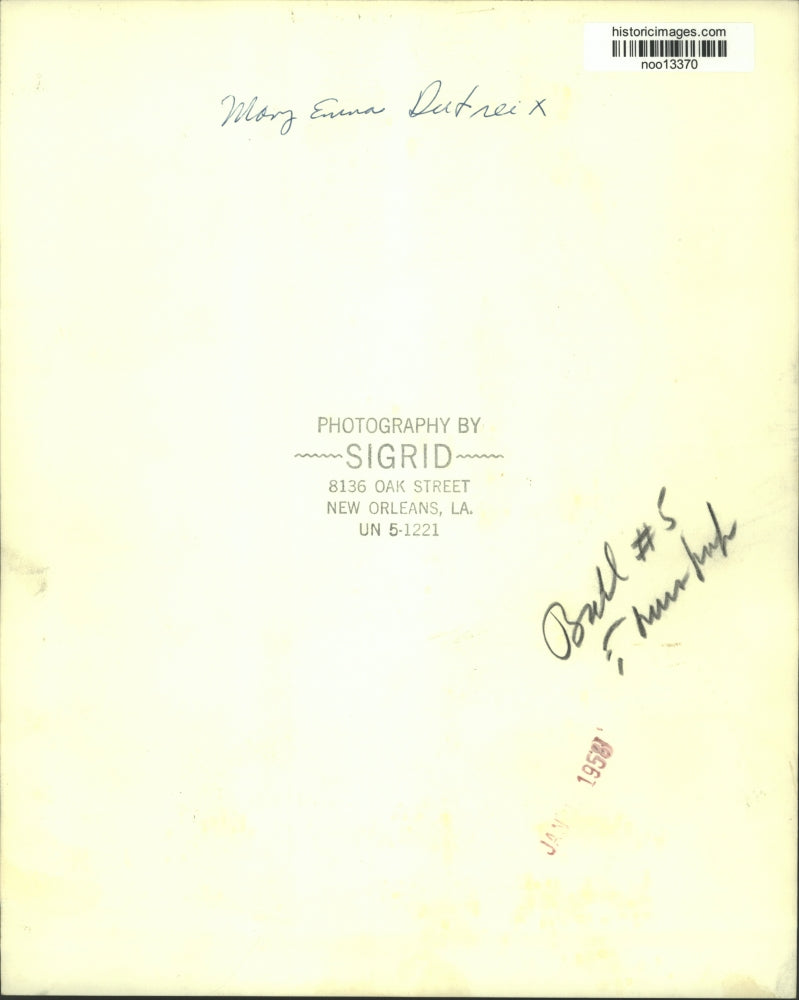 1958 Press Photo Mary Enna Dutreix - noo13370