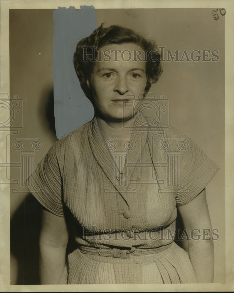 1955 Press Photo Mrs. J.M. Dutrey, President, Southern Bell Wives Association