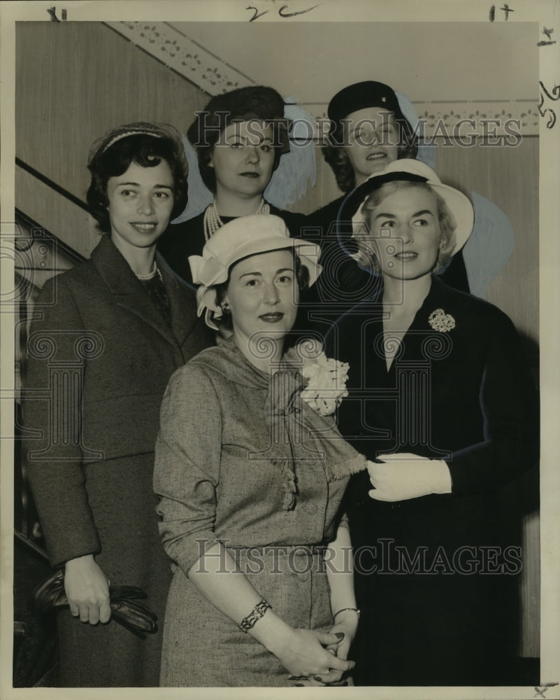 1959 Press Photo Officers of Clipt Wing Club - noo13503