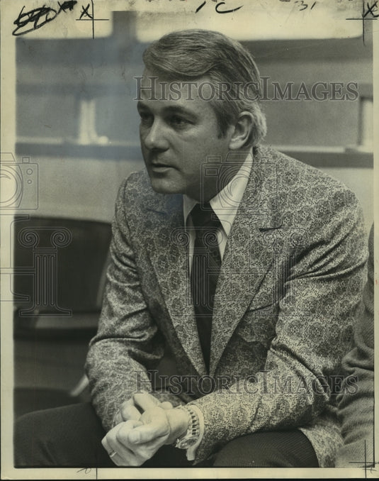 1972 Press Photo Governor Edward W. Edwards discuss rumors of aide's resignation- Historic Images