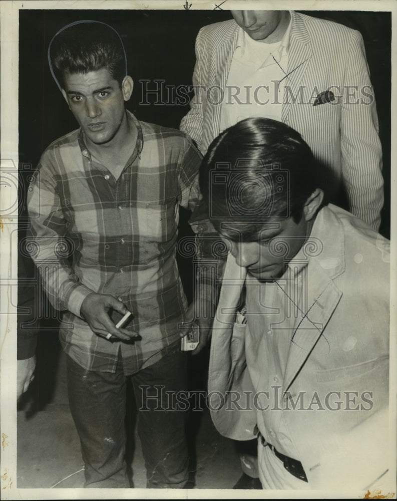 1967 Press Photo Narcotics Suspects and Detectives, Jefferson Parish, Louisiana