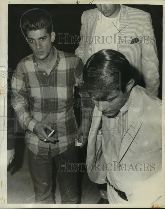 1967 Press Photo Narcotics Suspects and Detectives, Jefferson Parish, Louisiana