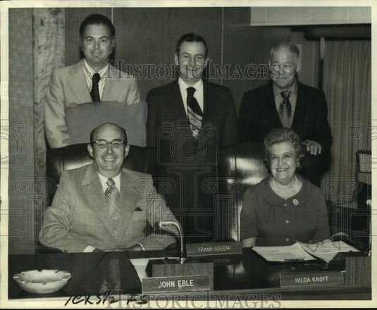 1974 Press Photo Jefferson Parish Planning Advisory Board officers- Historic Images