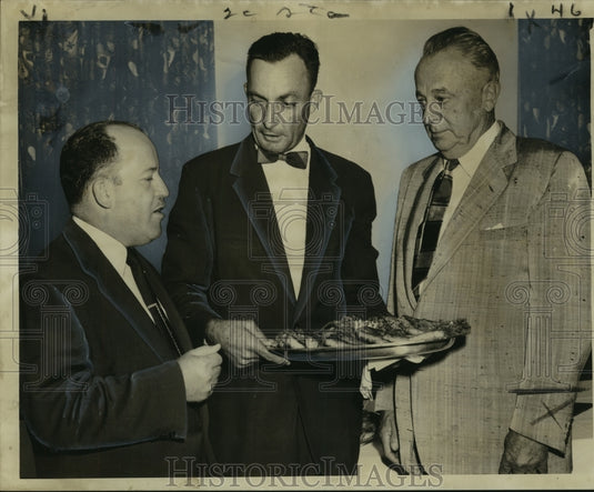 1955 Press Photo Robert L.Eddy, fellow Wild Life & Fisheries Commission officers