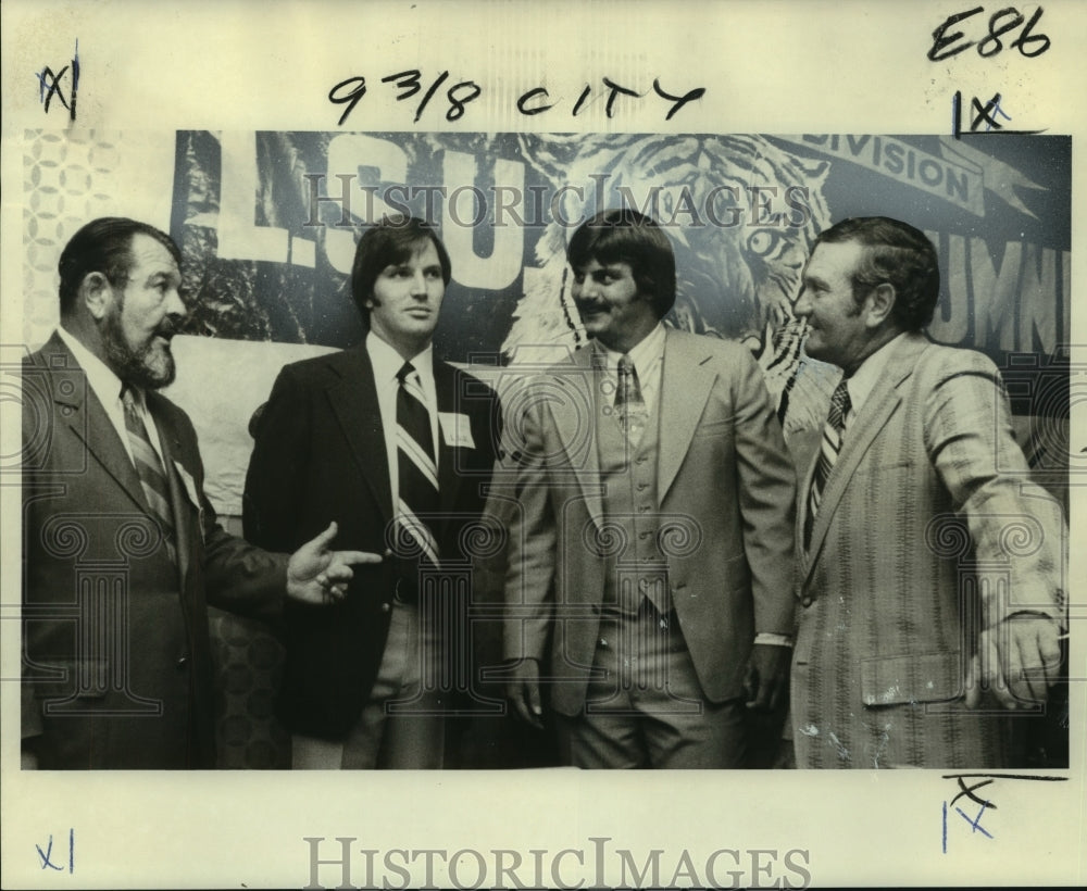 1976 Press Photo Former LSU Football Players and Alumni at Reunion- Historic Images