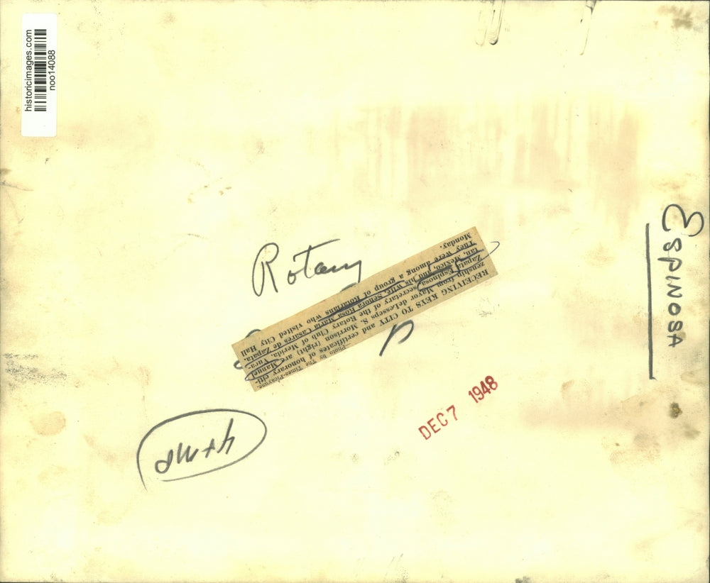 1948 Press Photo Mexican Rotary Club President and Wife Visit New Orleans