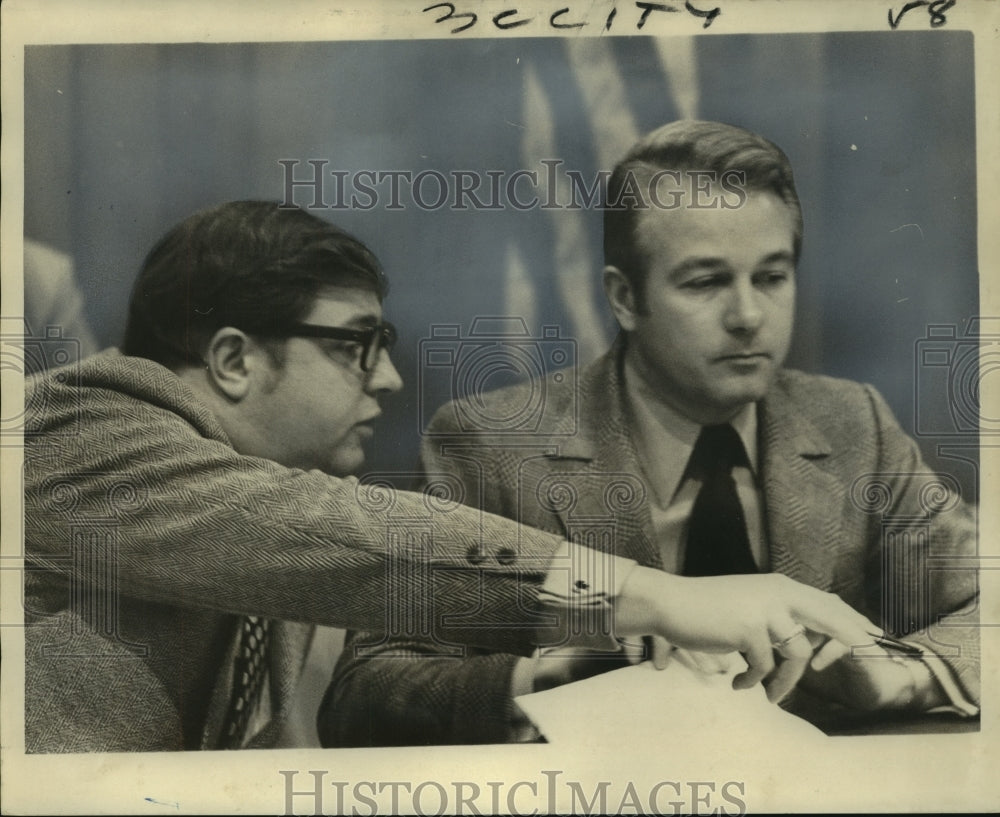 1973 Press Photo River Area Planning, Transportation Study - Advisory Committee- Historic Images