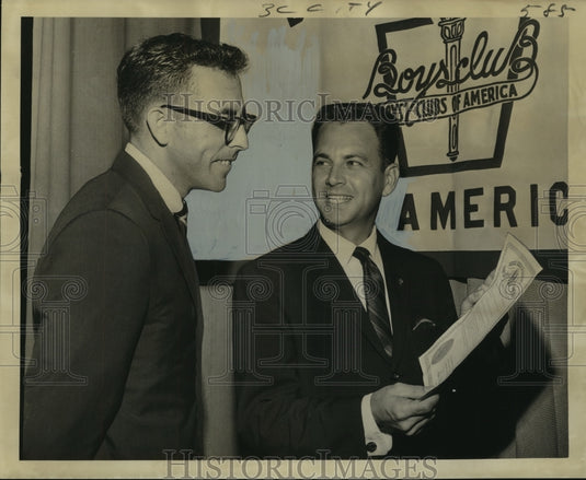 1965 Press Photo Boys' Club, New Orleans - Lawrence Higgins, Herbert Engelhardt