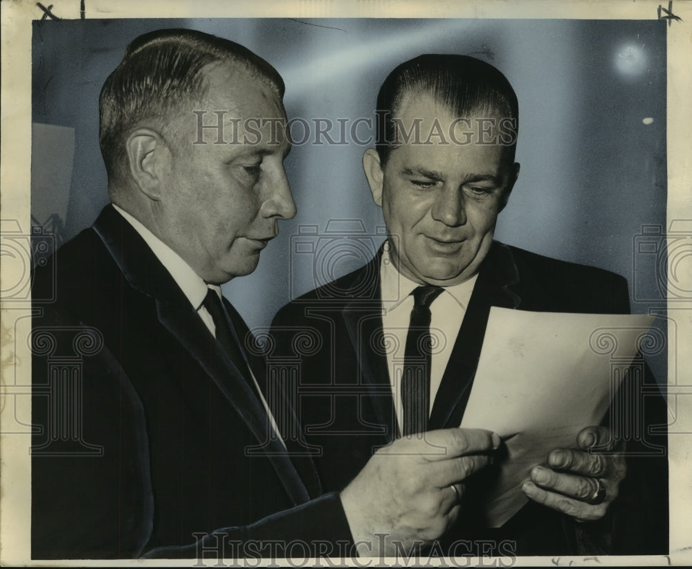 1965 Press Photo New Orleans German Club - Helmut Ermlich, Hans Marmann
