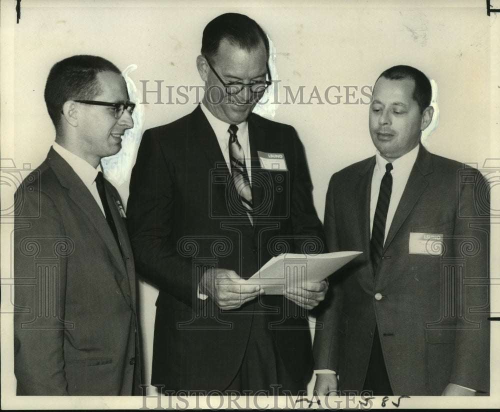 1968 Press Photo Participants, Louisiana Academy of Sciences at Louisiana State