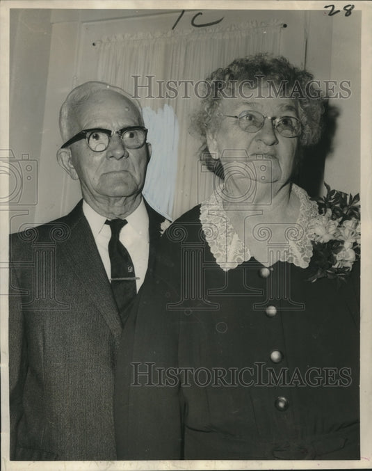 1966 Press Photo Mr. & Mrs. Jules C. Delaune Celebrate 65th Anniversary