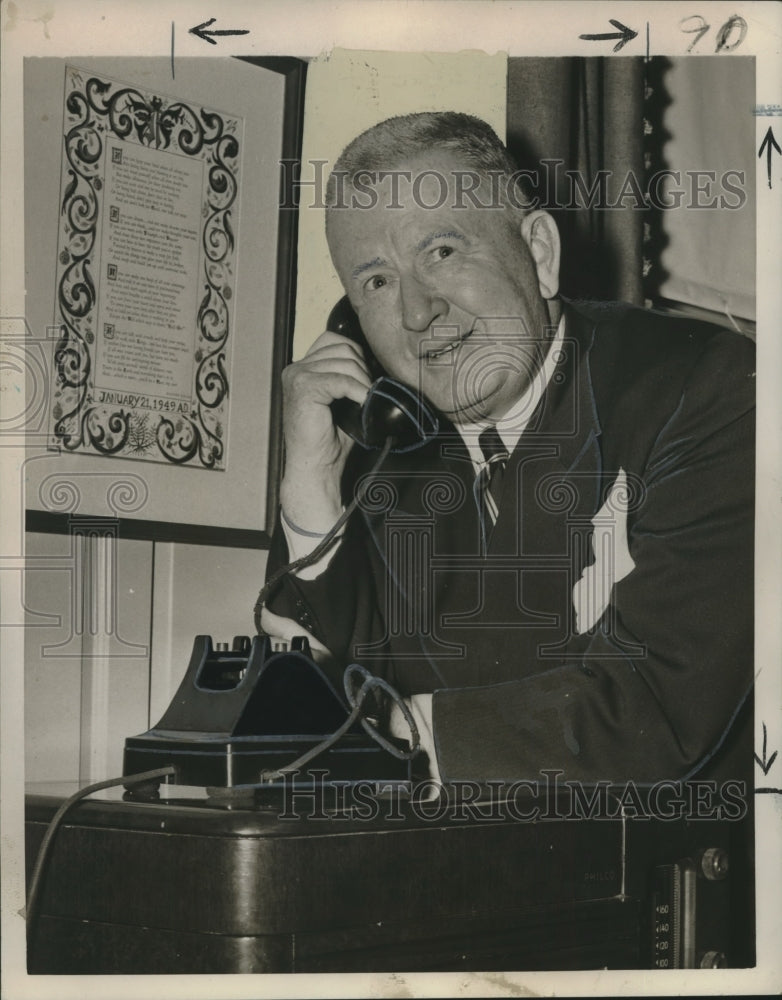 1951 Press Photo Pennsylvania Senator James H. Duff On the Phone - noo14500