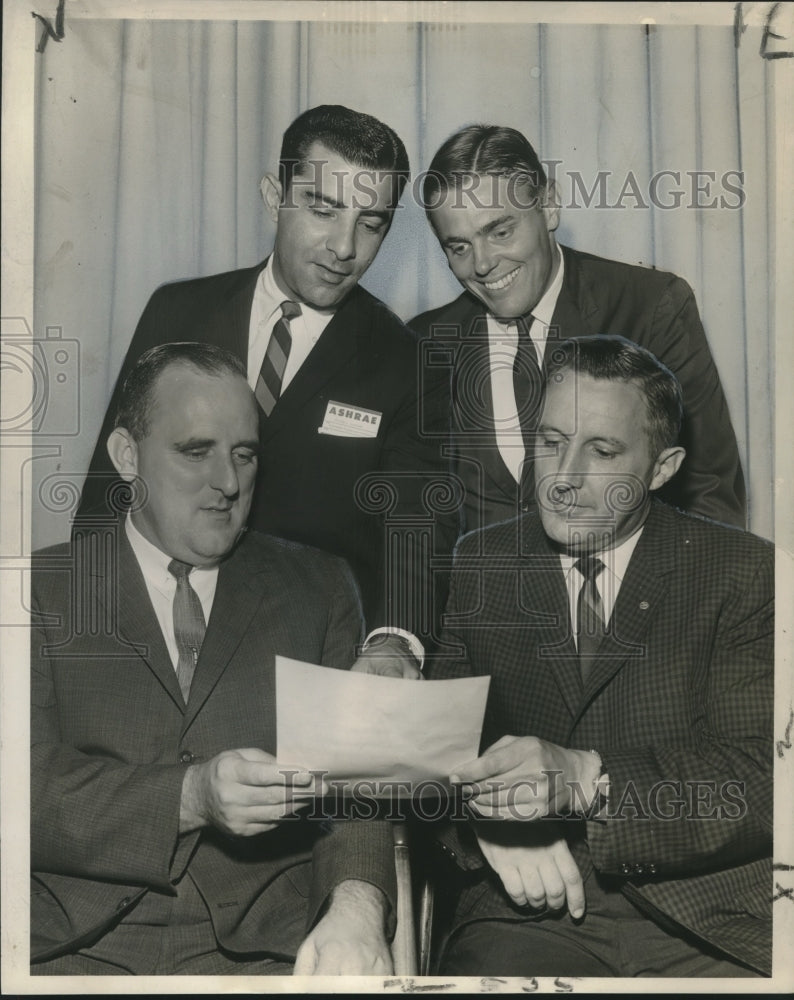 1963 Press Photo Newly Elected Officers of the New Orleans Chapter of ASHRAE- Historic Images