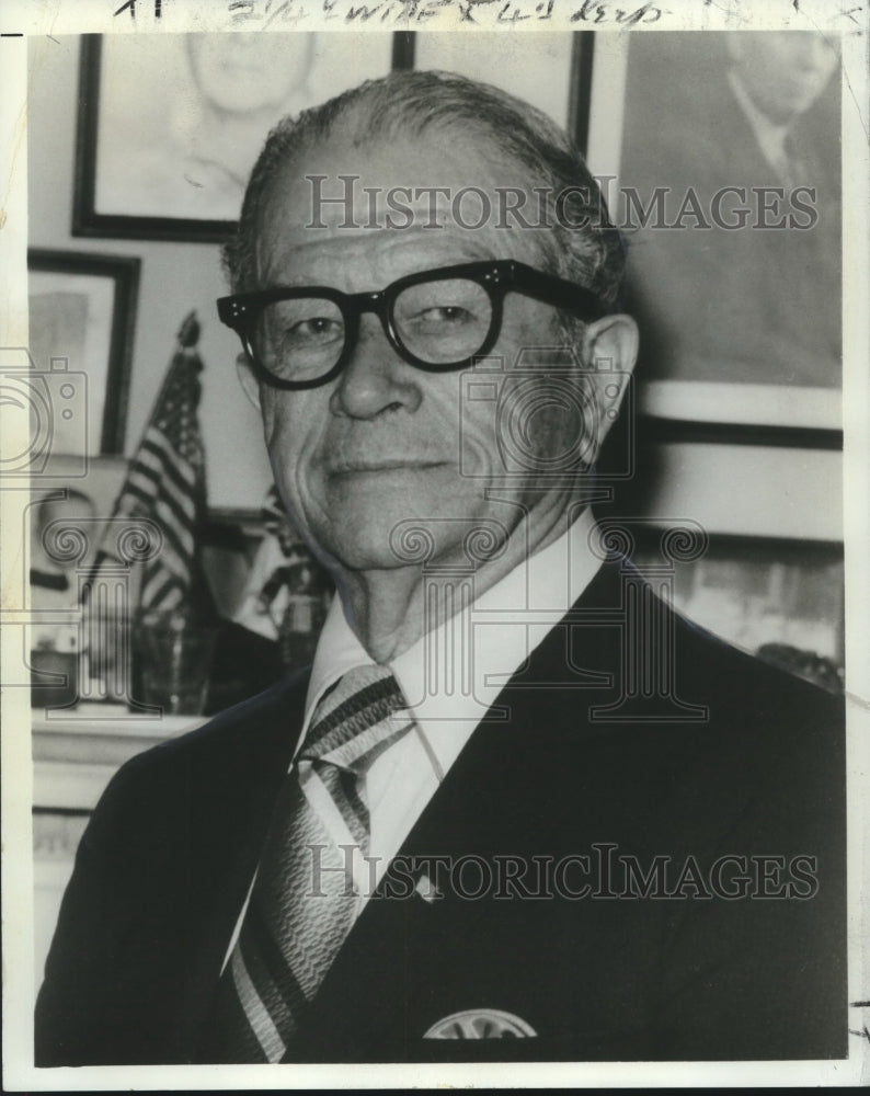 1972 Press Photo U.S. Senator Allen J. Ellender- Historic Images