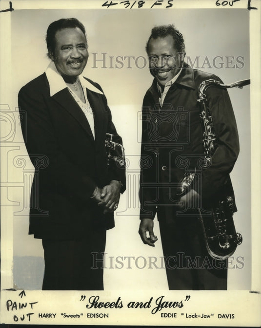 1979 Press Photo Harry "Sweets" Edison and Eddie "Lockjaw" Davis at Le Club- Historic Images