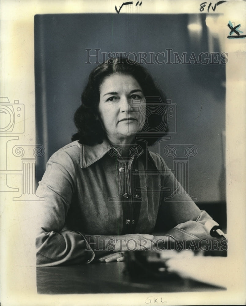 1974 Press Photo Politician Sissy Farenthold: Picture of calm determination- Historic Images