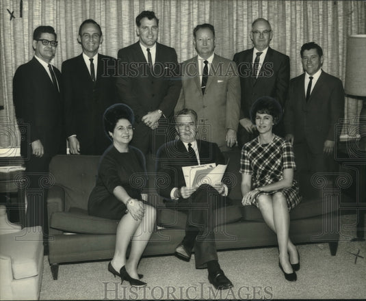 1967 Press Photo Jefferson Parish Heart Fund Members and Officials - noo15042
