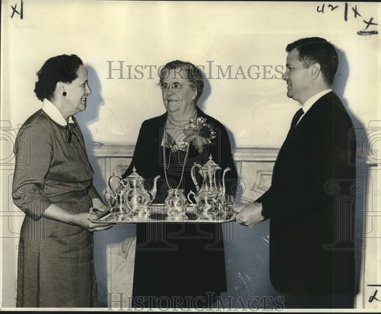 1958 Press Photo Soule College Secretarial School Head Retires, New Orleans