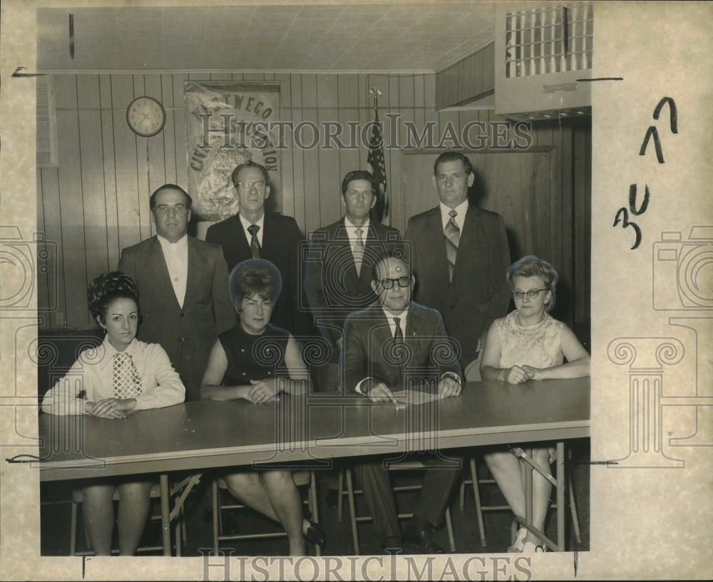 1971 Press Photo Westwego Civic Association Officers - noo15209
