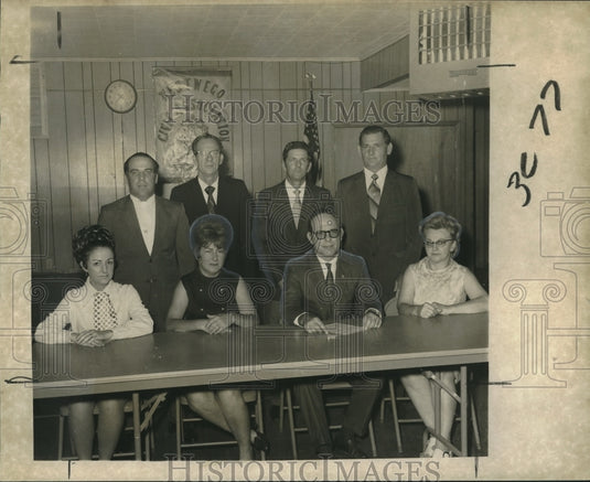 1971 Press Photo Westwego Civic Association Officers - noo15209