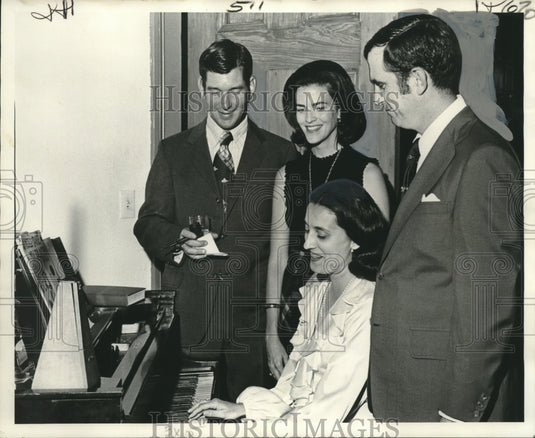 1973 Press Photo Mr. & Mrs. David Farnsworth, Mr. & Mrs. Patrick Kelleher- Historic Images