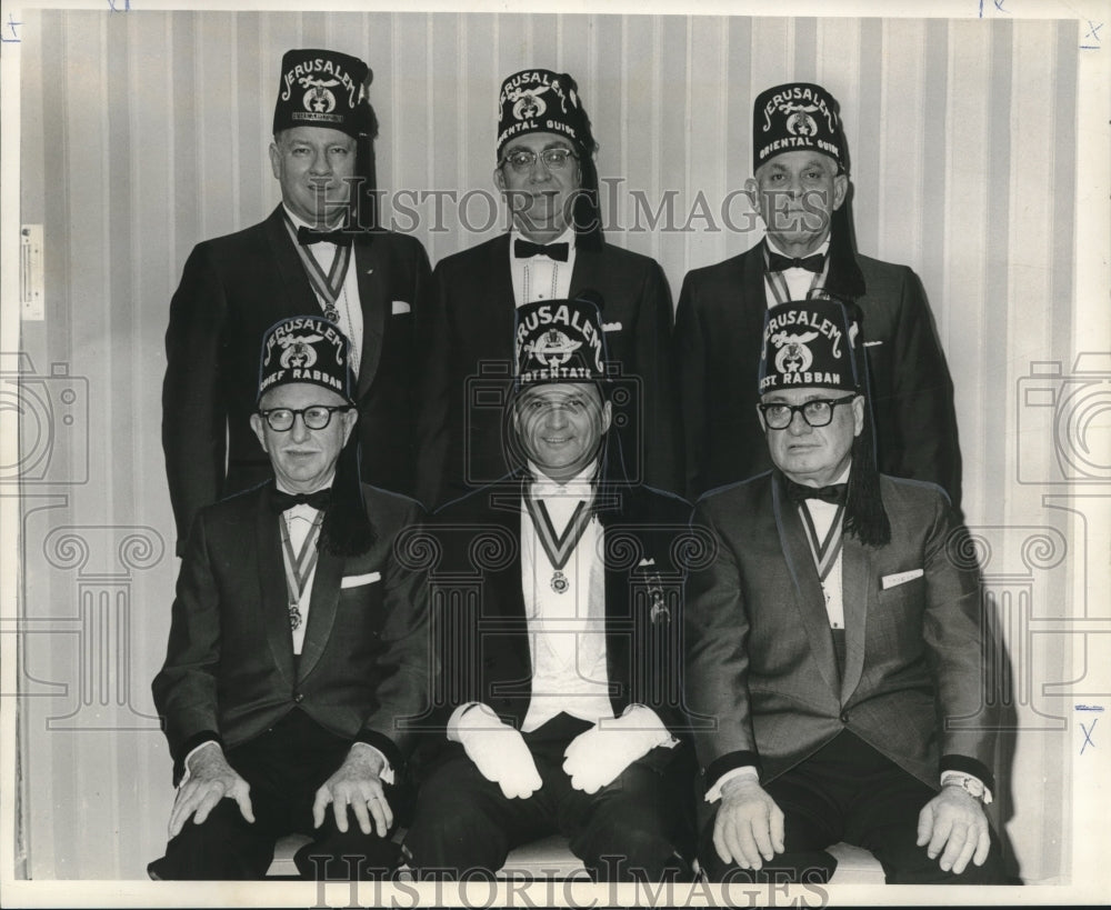 1966 Press Photo Jerusalem Temple installed officers at Jung Hotel - noo15369