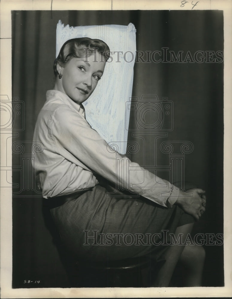 1954 Press Photo Nina Foch stars in "St. Benny the Dip," United Artists release- Historic Images