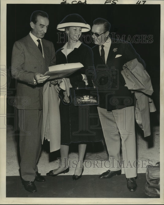 1962 Press Photo Italian Fashion Designers, Model Arrive in New Orleans