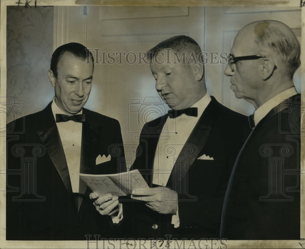 1962 Press Photo Hotel Dieu Medical Staff President Installed, New Orleans