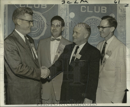 1957 Press Photo New Civitan International Governor Welcomed, New Orleans