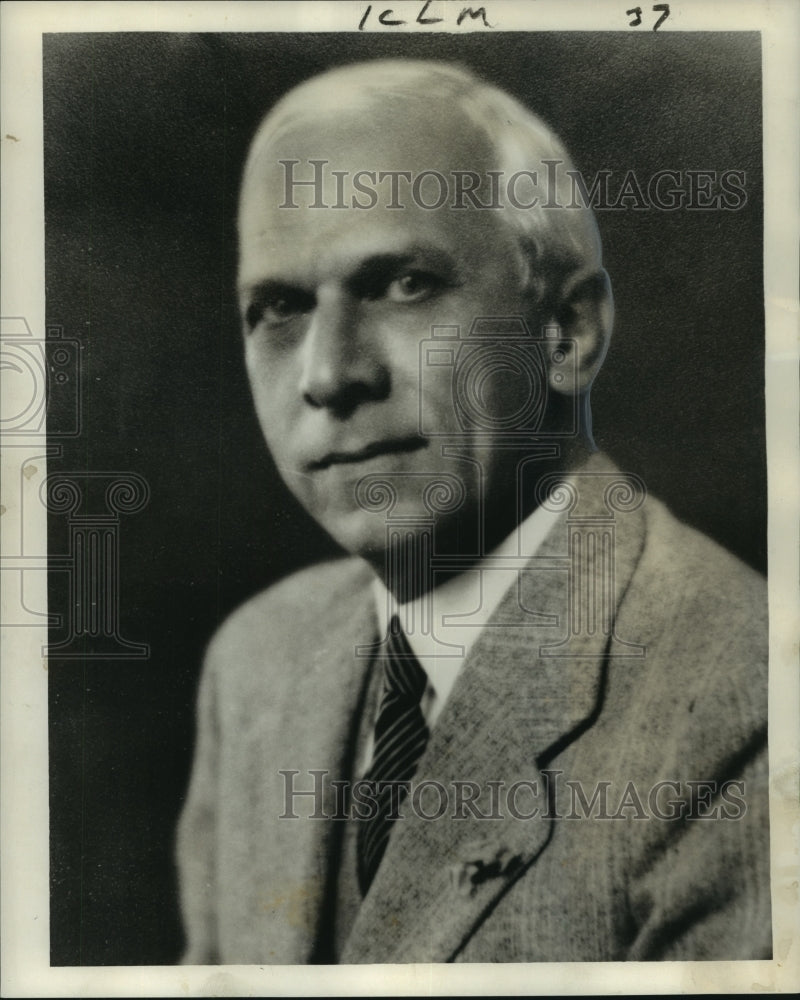1915 Press Photo Charles W. Fox, vice president Whitney Bank, New Orleans