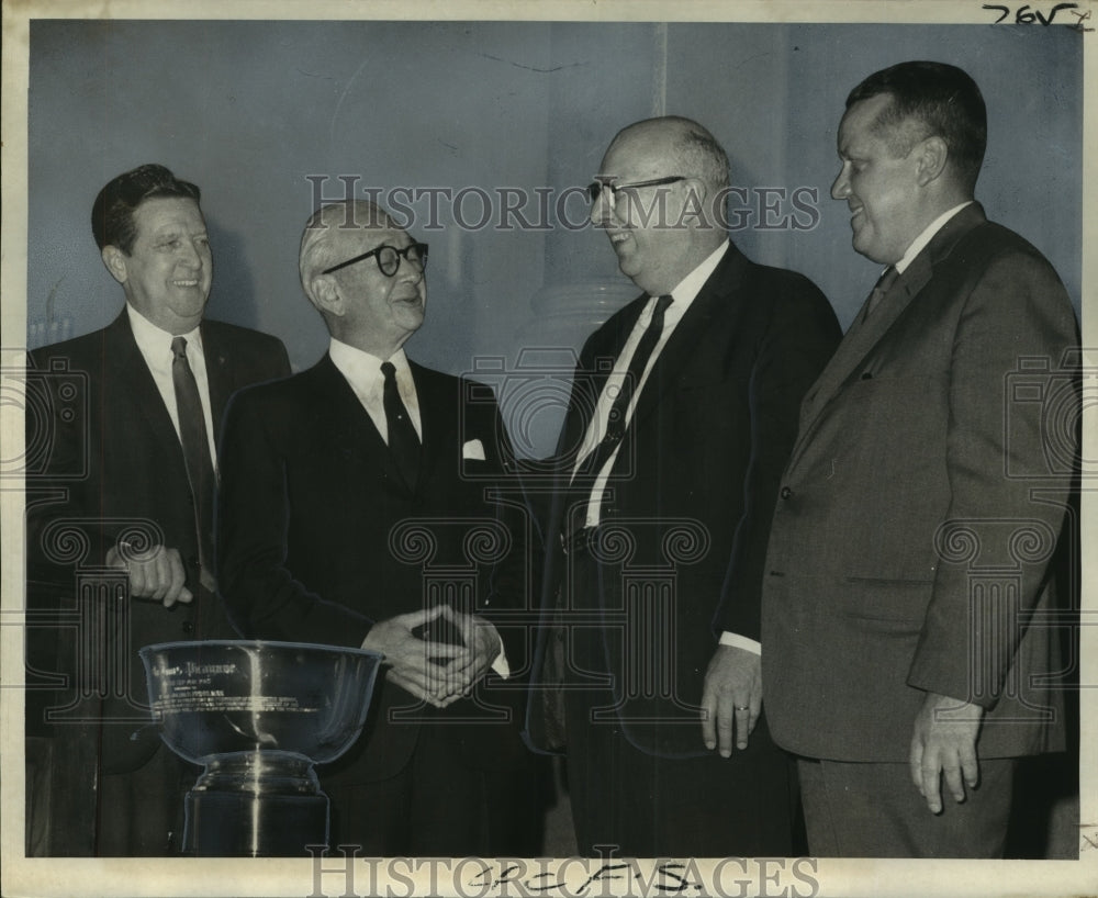 1968 Press Photo Presentation of Times-Picayune Loving Cup Award, New Orleans- Historic Images