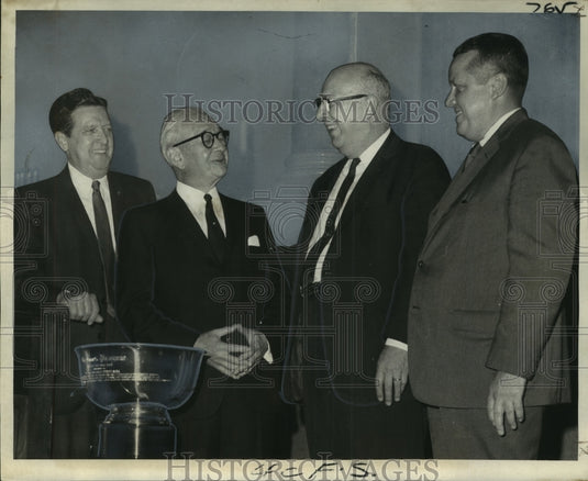 1968 Press Photo Presentation of Times-Picayune Loving Cup Award, New Orleans- Historic Images
