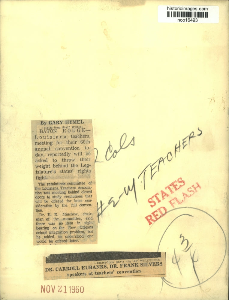 1960 Press Photo Speakers at Louisiana Teachers Annual Convention, Baton Rouge