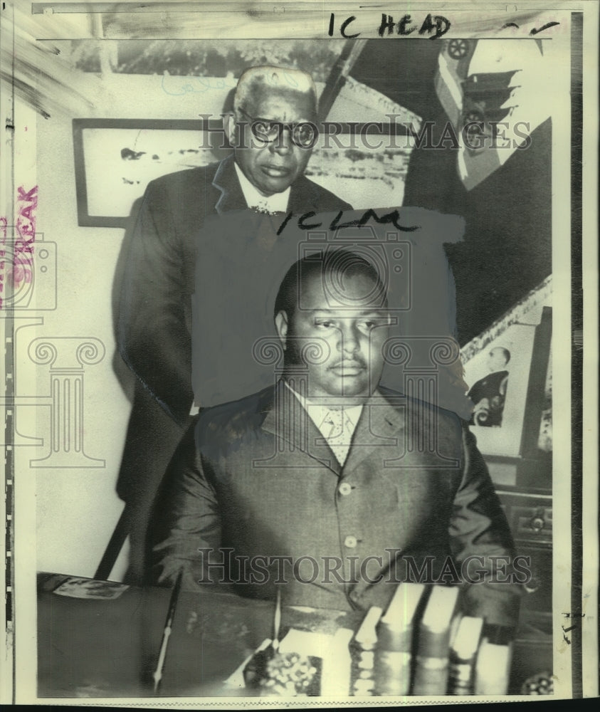 1971 Press Photo Haitian President Francois Duvalier &amp; Son Jean Claude- Historic Images