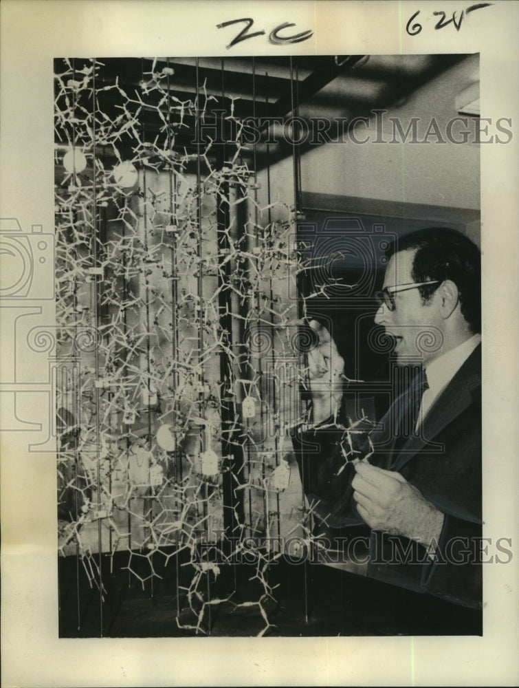 1972 Press Photo Nobel Winner Dr. Gerald Edelman Explains Research- Historic Images