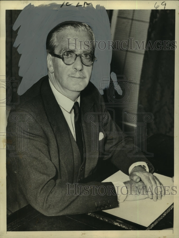 1956 Press Photo British Prime Minister Sir Anthony Eden - noo16516