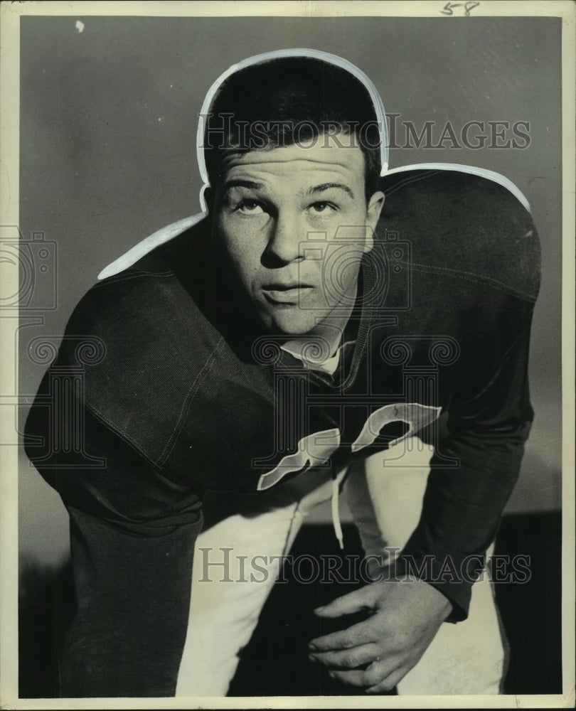  Press Photo Football tackle Dan Egan, Tulane University- Historic Images