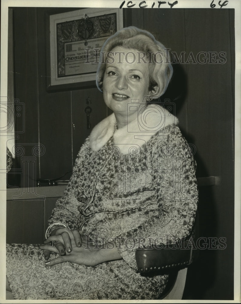 1967 Press Photo Viennese Goodwill Ambassador Martha Foitl - noo16618