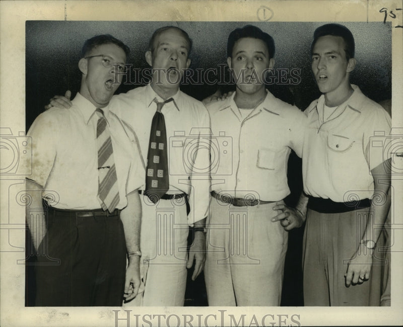 Load image into Gallery viewer, 1950 Press Photo Four Men Singing - noo16652
