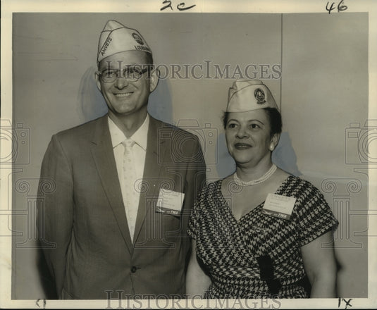 1959 Press Photo New officers, Louisiana American Veterans of World War II