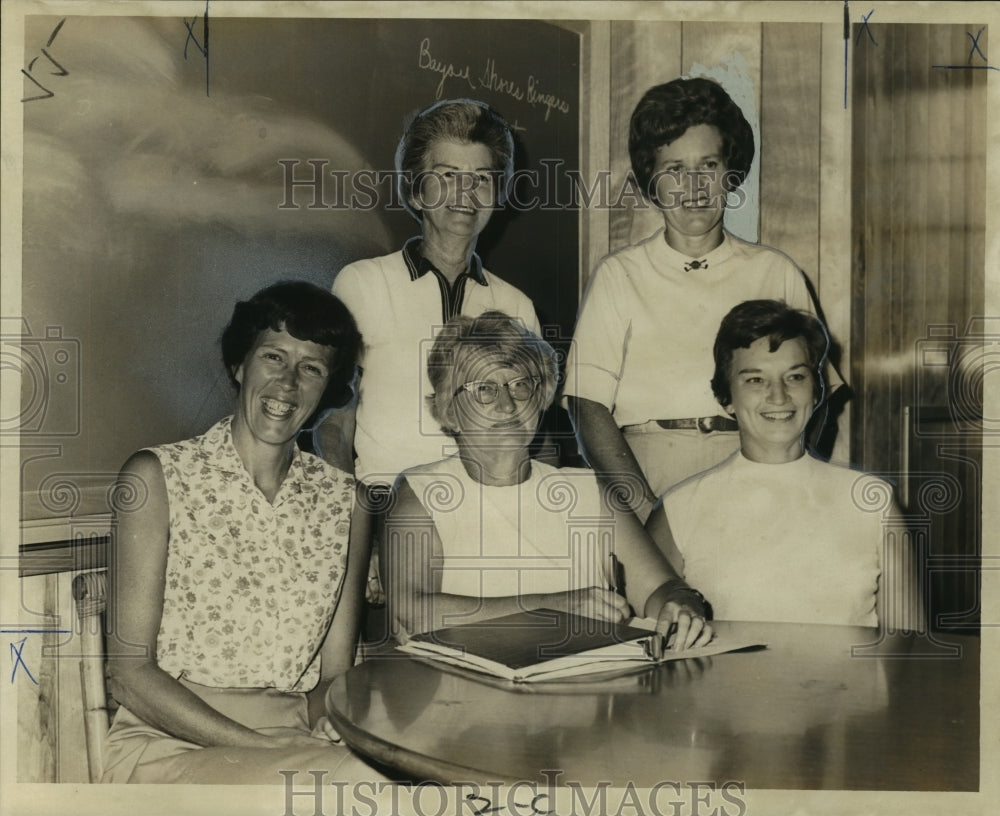 1967 Press Photo Officers of the Bayou Shores Golf Club - noo16764